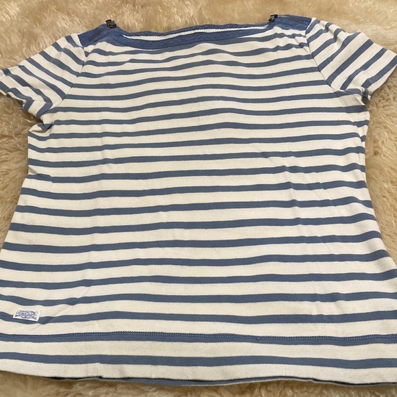 LRL striped zip accent top size L - Picture 1 of 8